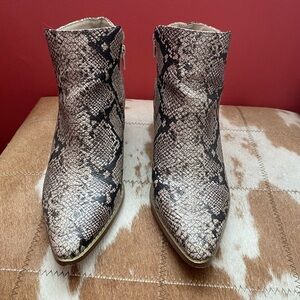 coconuts by matisse snakeskin booties